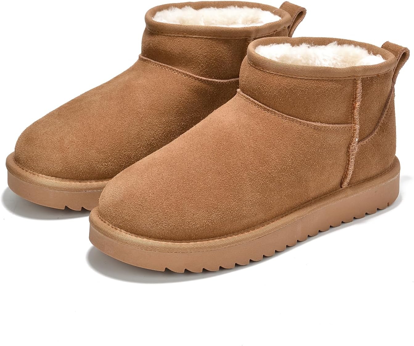 Project Cloud Genuine Leather Ankle Boots for Women - Stylish & Warm