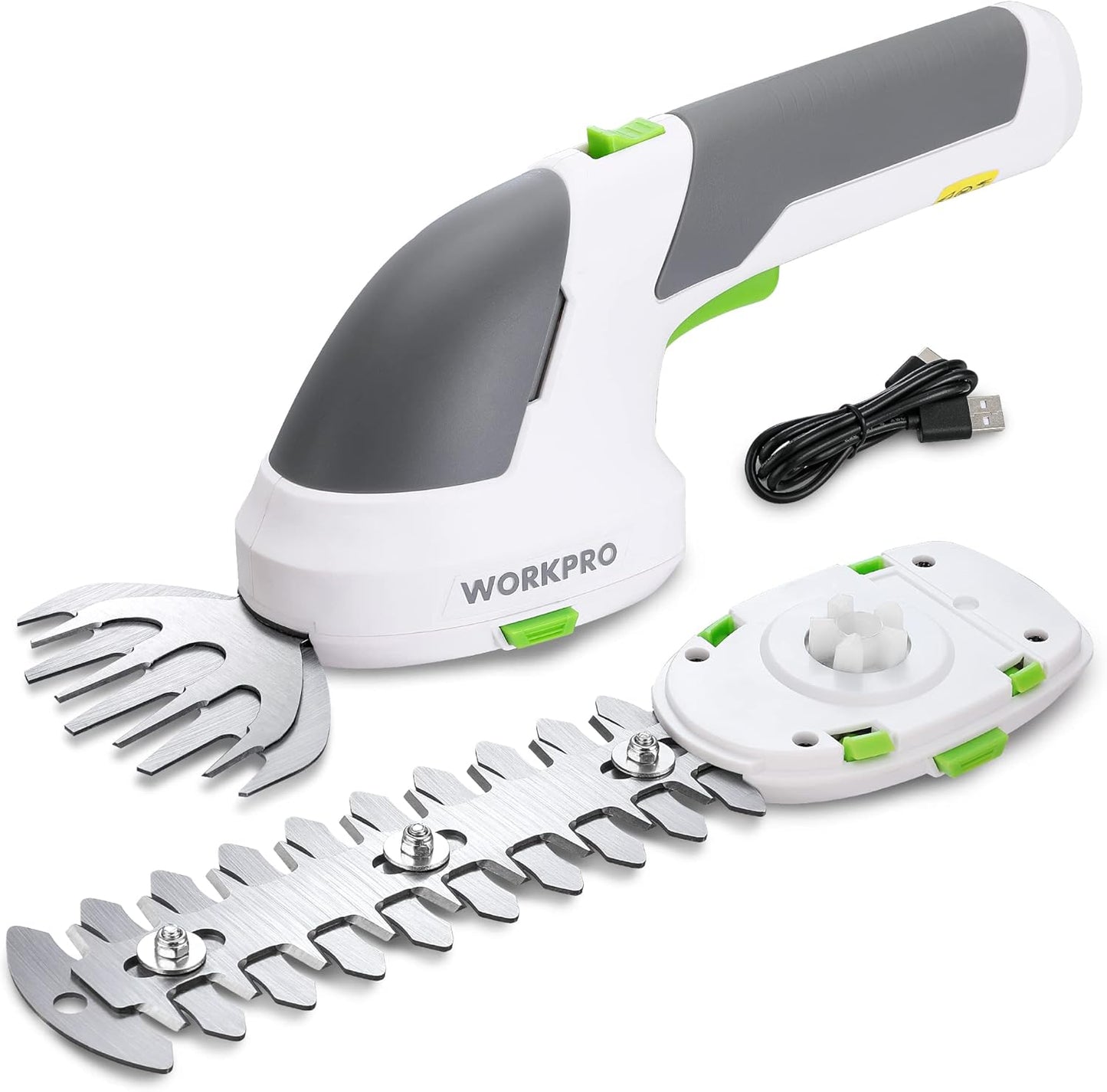 WORKPRO Cordless Grass Shear & Shrub Trimmer for Easy Gardening