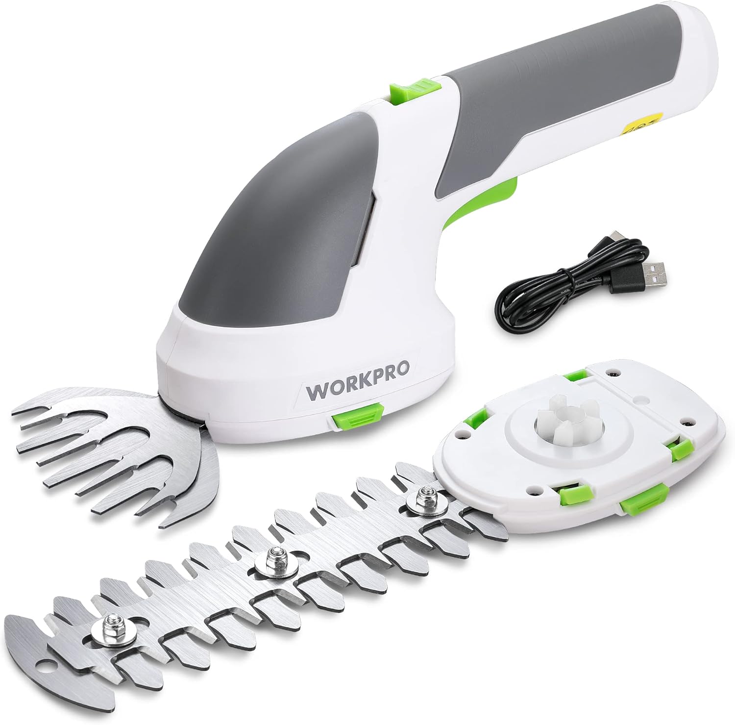 WORKPRO Cordless Grass Shear & Shrub Trimmer for Easy Gardening