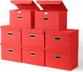 Fabric Storage Cube Bins Foldable Organizer 8 Pcs - Large Collapsible