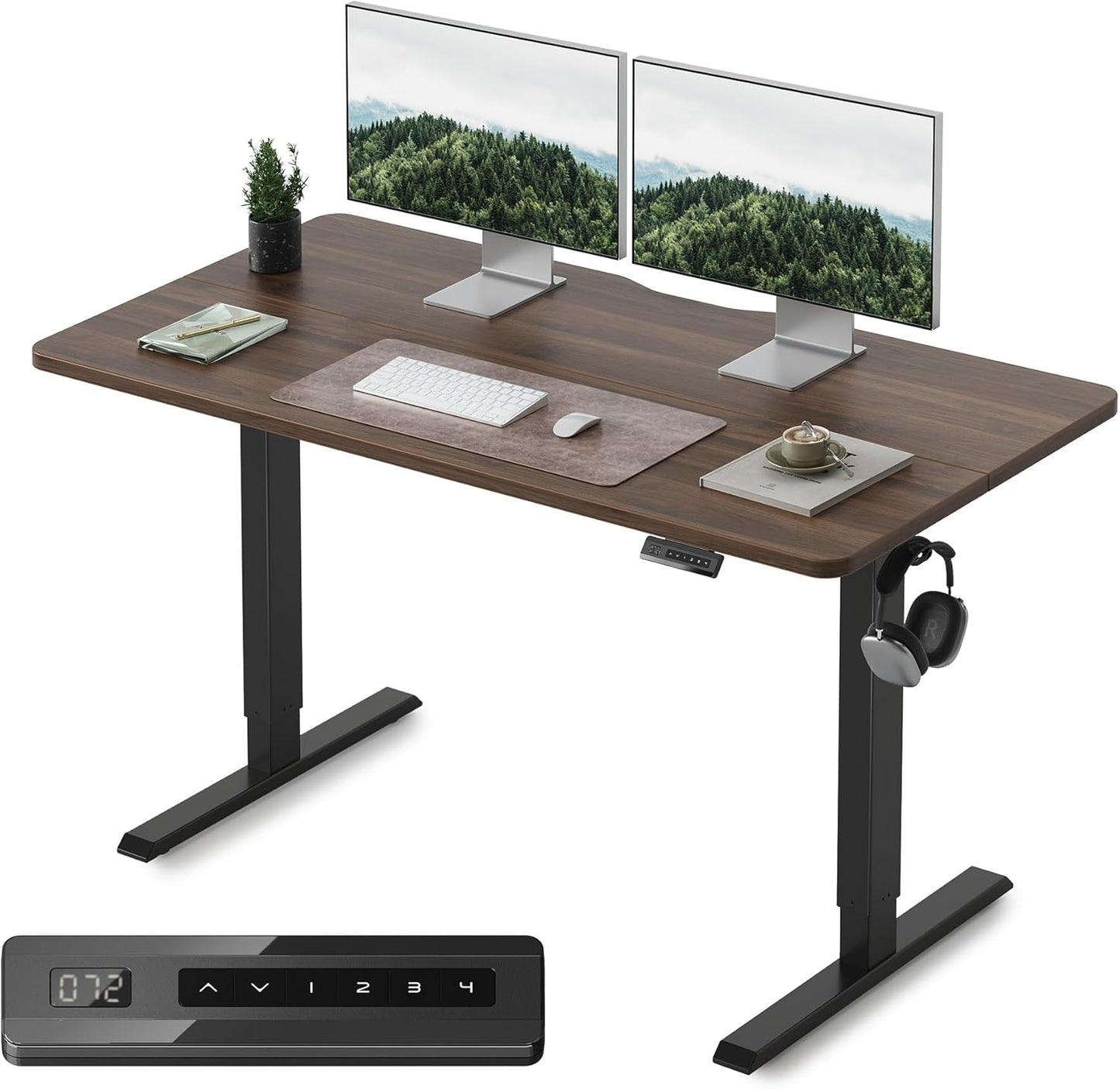 FEZIBO Electric Standing Desk 55 x 24 Inchs for Home Office