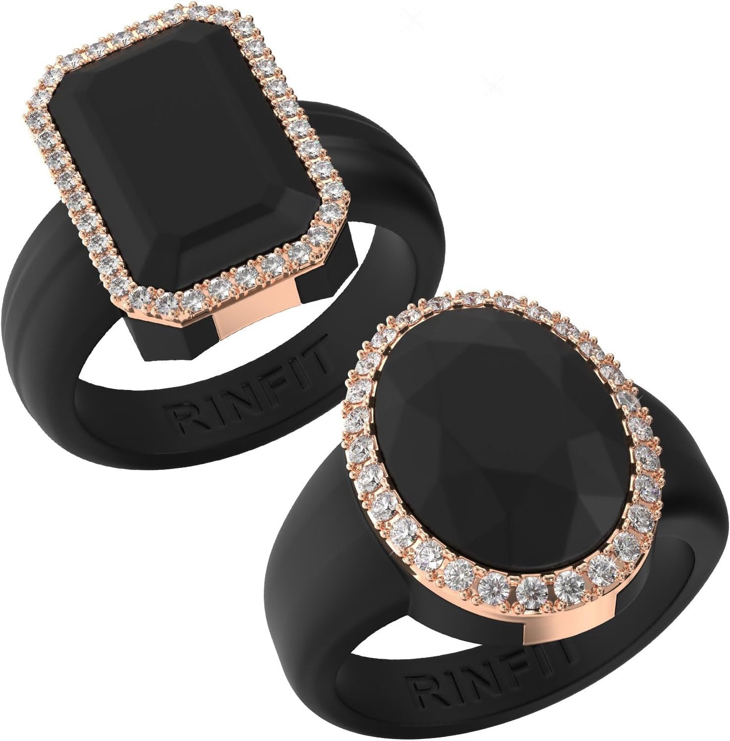 Rinfit Women's Silicone Wedding Band - Elegant and Durable Rings