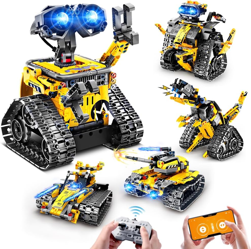 HOGOKIDS 5-in-1 Remote Controlled STEM Robot Set