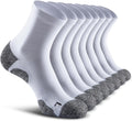Quarter Compression Socks for Men Women, Cushioned Running Hiking