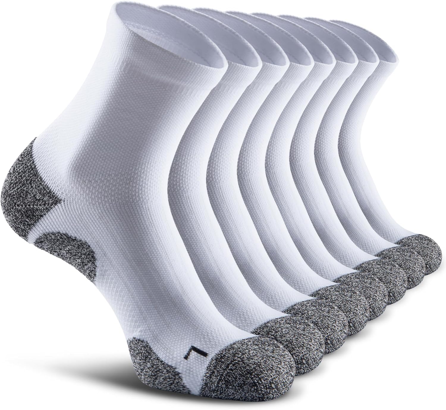 Quarter Compression Socks for Men Women - Cushioned Comfort