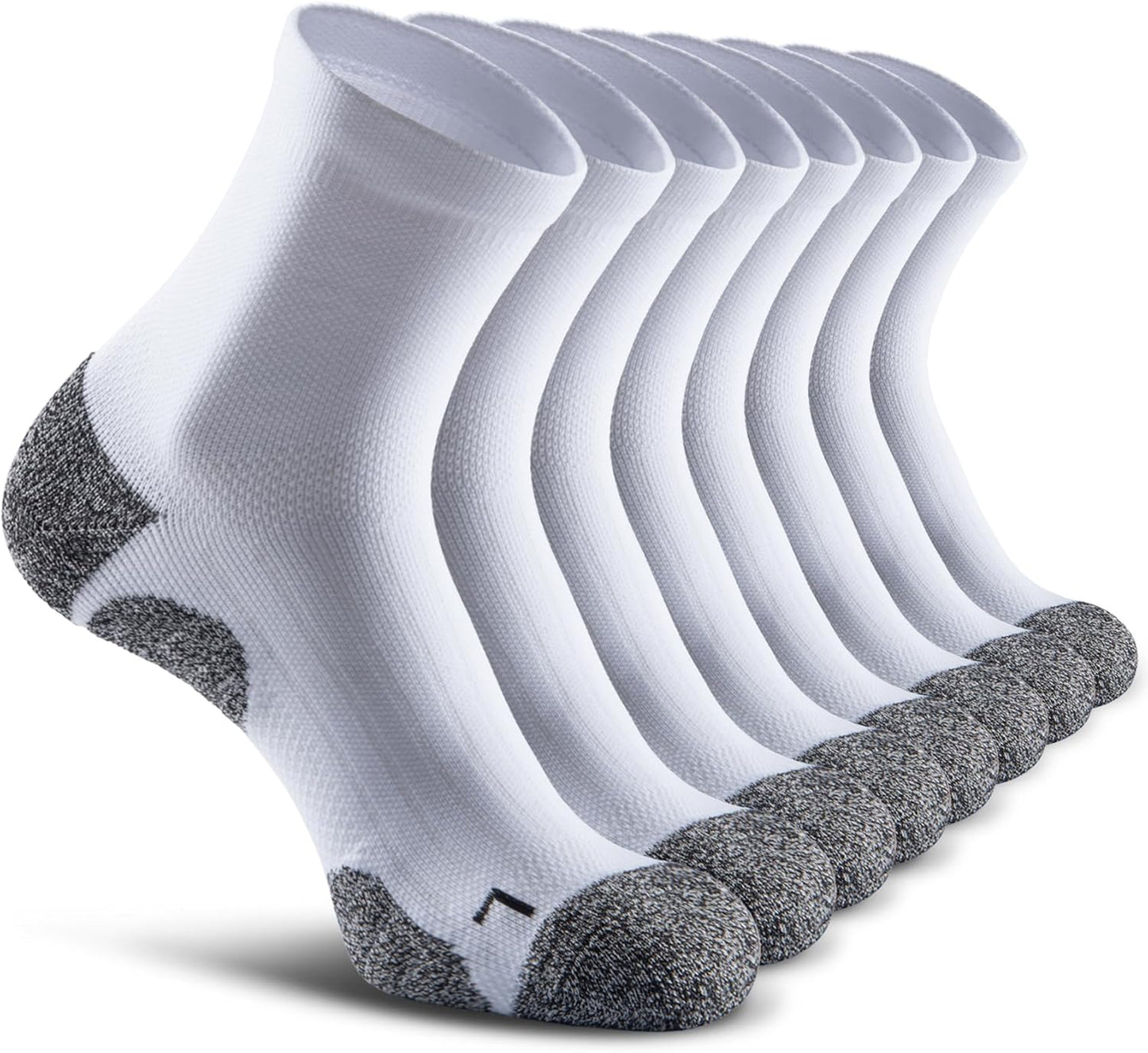 Quarter Compression Socks for Men Women - Cushioned Comfort