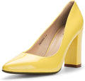 IDIFU Women's IN4 Chunky-HI Pointed Toe Pumps - 4in Lift