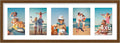 decorUhome 8x24 Picture Frames Collage Wall Decor - Holds 5 4x6 Photos