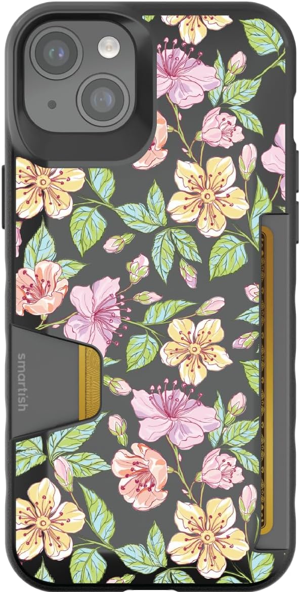 Smartish Spring Fling iPhone 15 Plus Wallet Case for Essentials