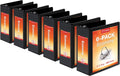 4in Slant-D Binders Pack of 6 - 835-Sheet Capacity, Black
