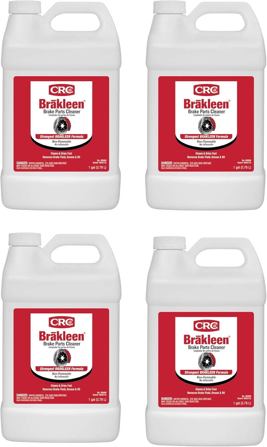 CRC Brakleen Brake Parts Cleaner Non-Flammable 1 Gallon 4 Pack
