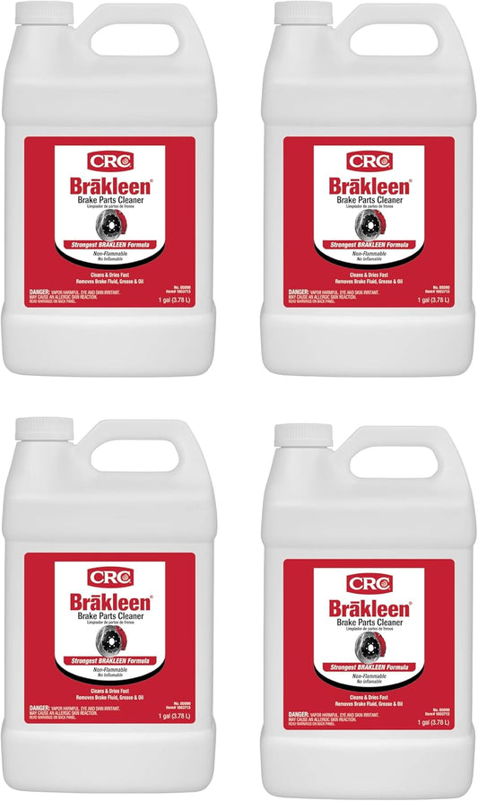 CRC Brakleen Brake Parts Cleaner Non-Flammable 1 Gallon 4 Pack