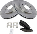 TRQ Front Brake Pad & Rotor Kit Compatible with 2004-2005 QX56/Titan