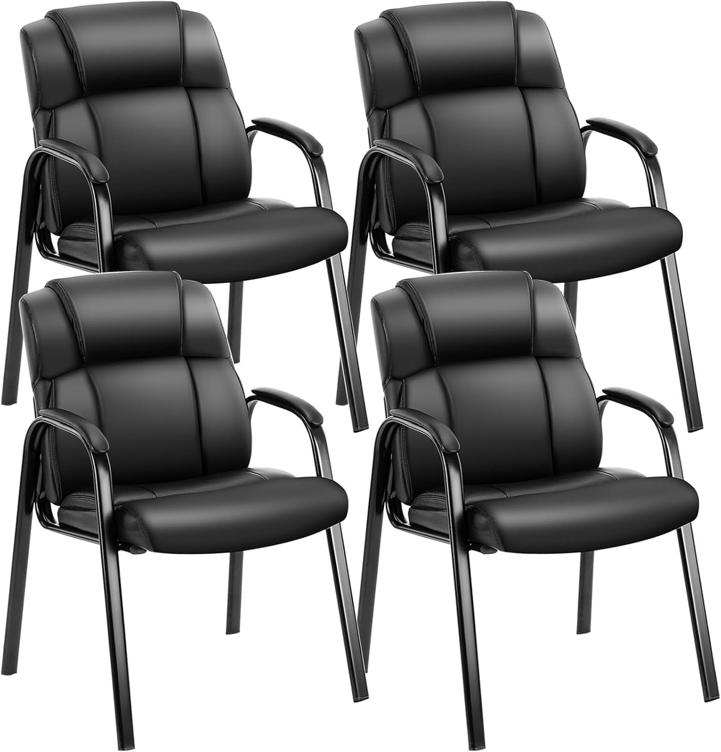 Comfortable Waiting Room Reception Chairs Set of 4 for Office