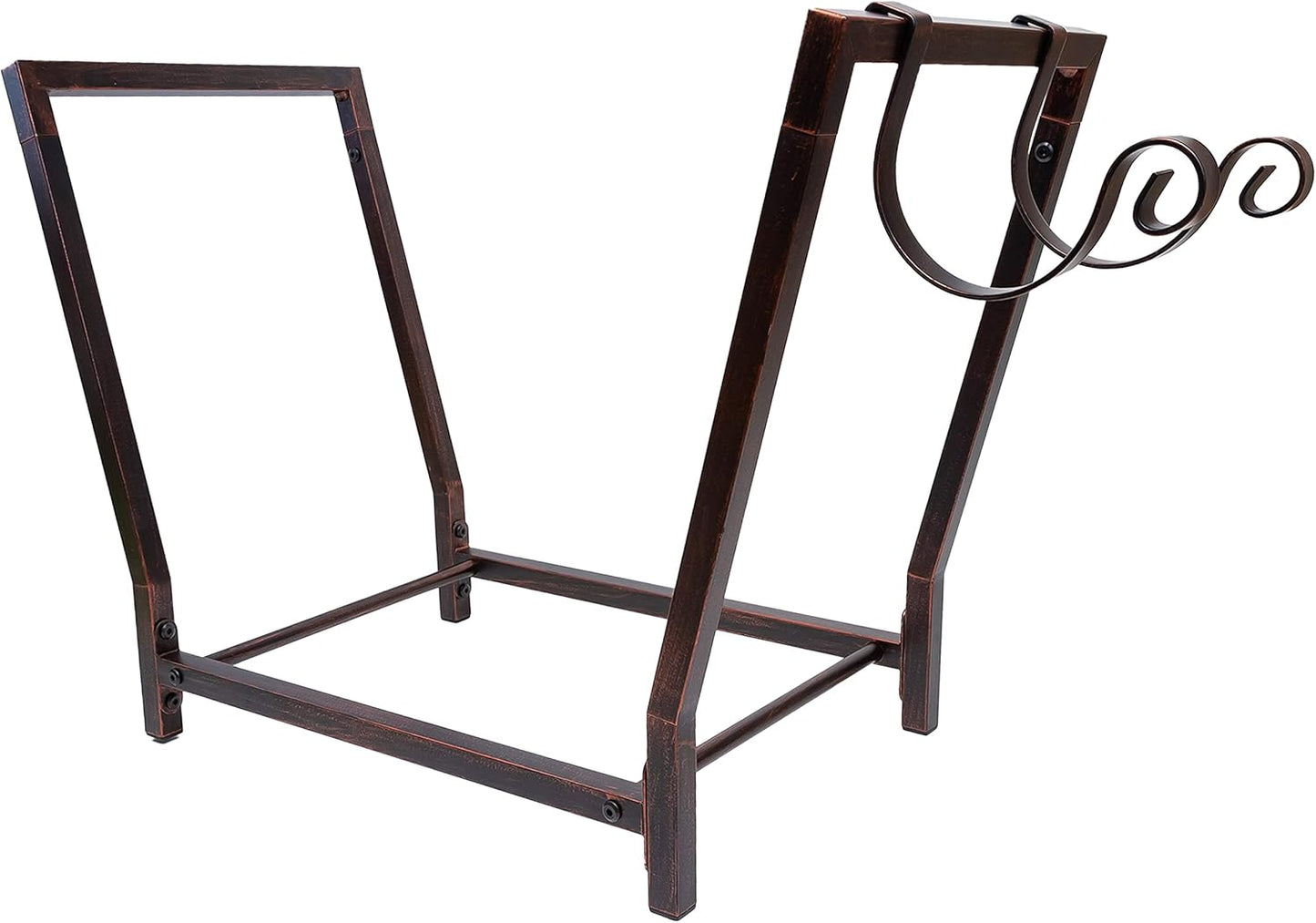 Fireplace Wood Holder with Kindling Organizer for Indoor Outdoor
