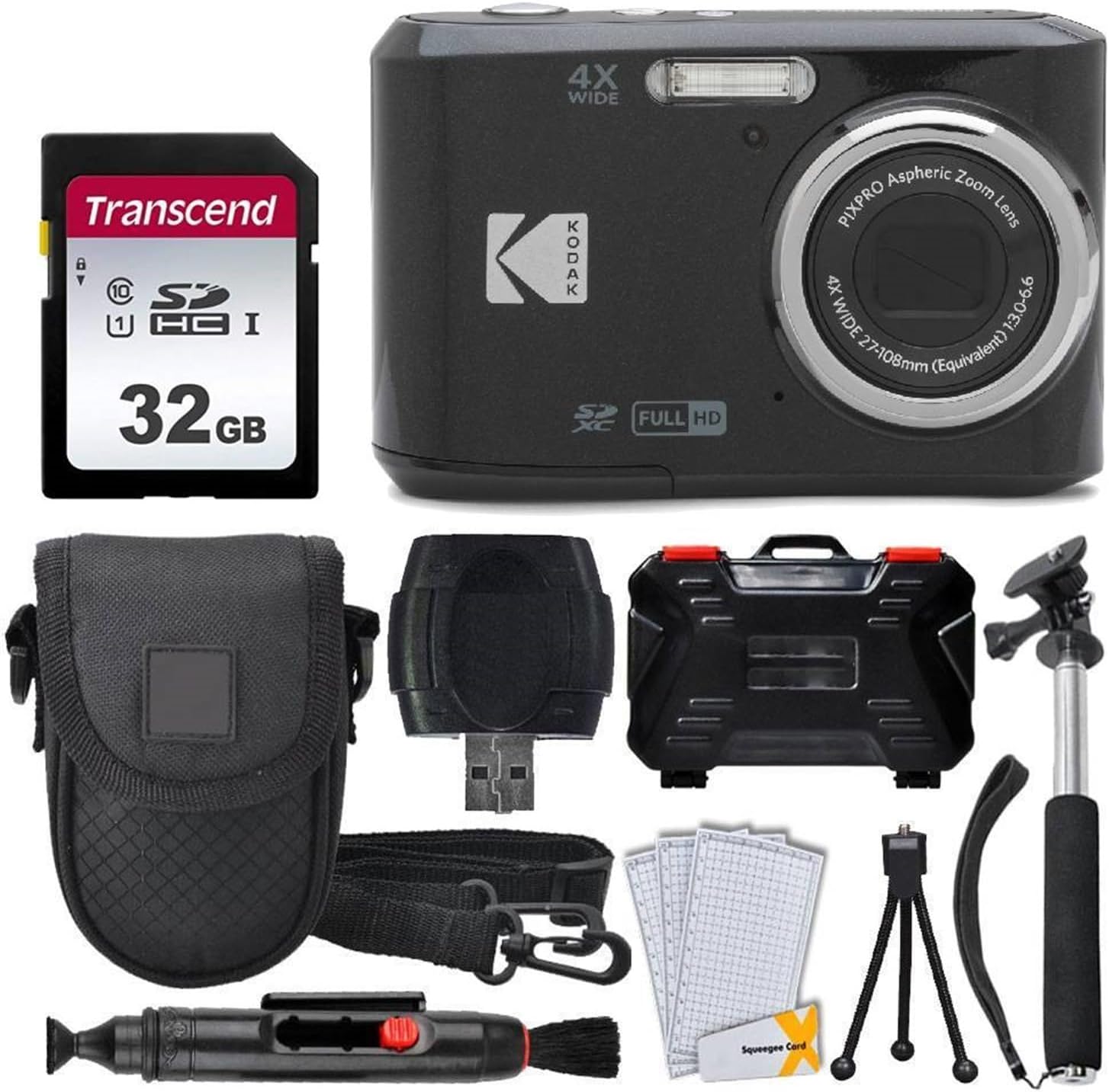 Kodak PIXPRO FZ45 Digital Camera Bundle with Accessories