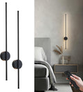 Battery Operated Modern Wall Sconces Set of Two - Dimmable