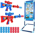 Fun Shooting Game Set for Kids - 2 Air Guns, Target, Foam Balls - Ideal Gift!