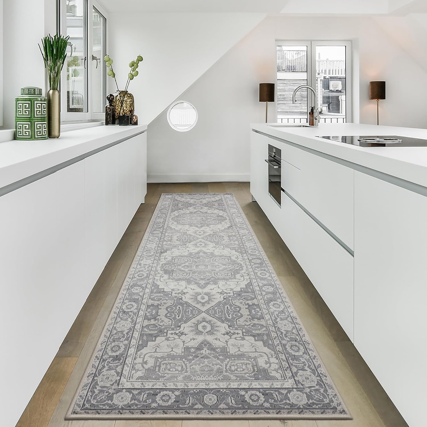 MaxRugrs Washable Runner Rug 2x10 for Kitchen and Hallways