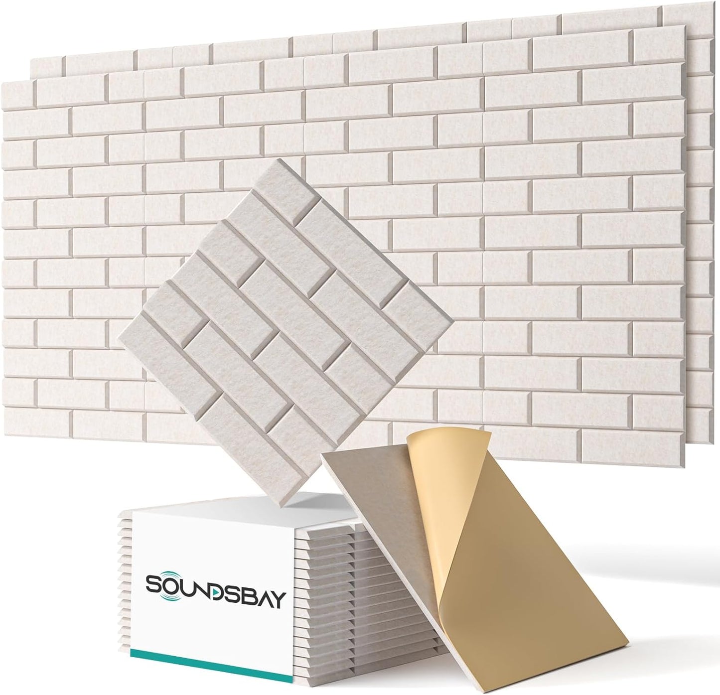 Soundsbay Soundproof Wall Panels for Home and Office Use