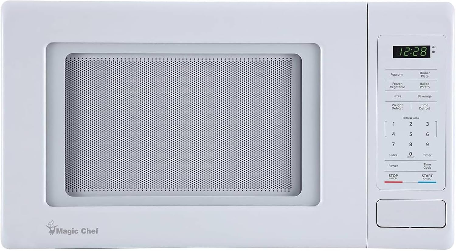 Compact Magic Chef Microwave - 6 Cooking Modes