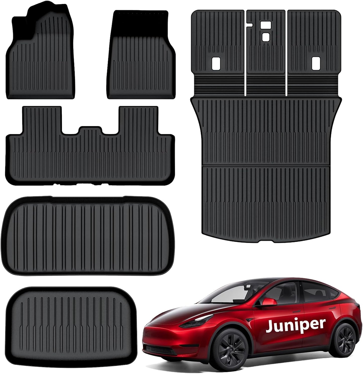 All Weather Floor Mats for 2025 2026 Tesla Model Y Juniper