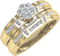 Dazzlingrock 0.36 Cttw 14K Solid Gold Diamond Bridal Ring Set