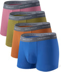 Mens Trunks Underwear Breathable Bamboo Rayon Trunk - Soft, Cool Fit