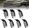 JINCHEN 7pcs Grill Mesh Inserts Fit for Jeep Cherokee 2014-2018