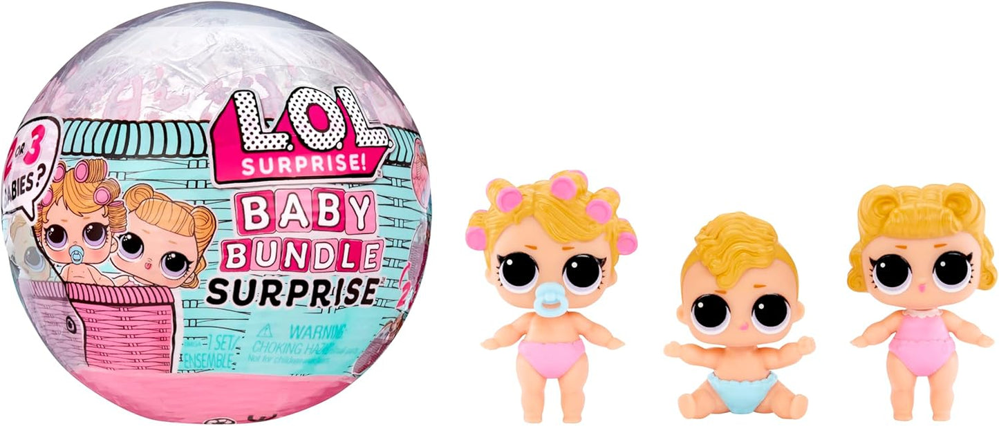 LOL Surprise Baby Bundle - 2/3 Dolls, Water Reveal, Perfect Gift for Girls 3+ - MGA