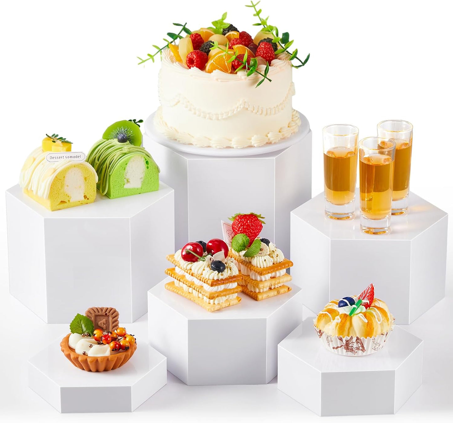 Large Buffet Risers Set of 6 for Catering and Party Displays