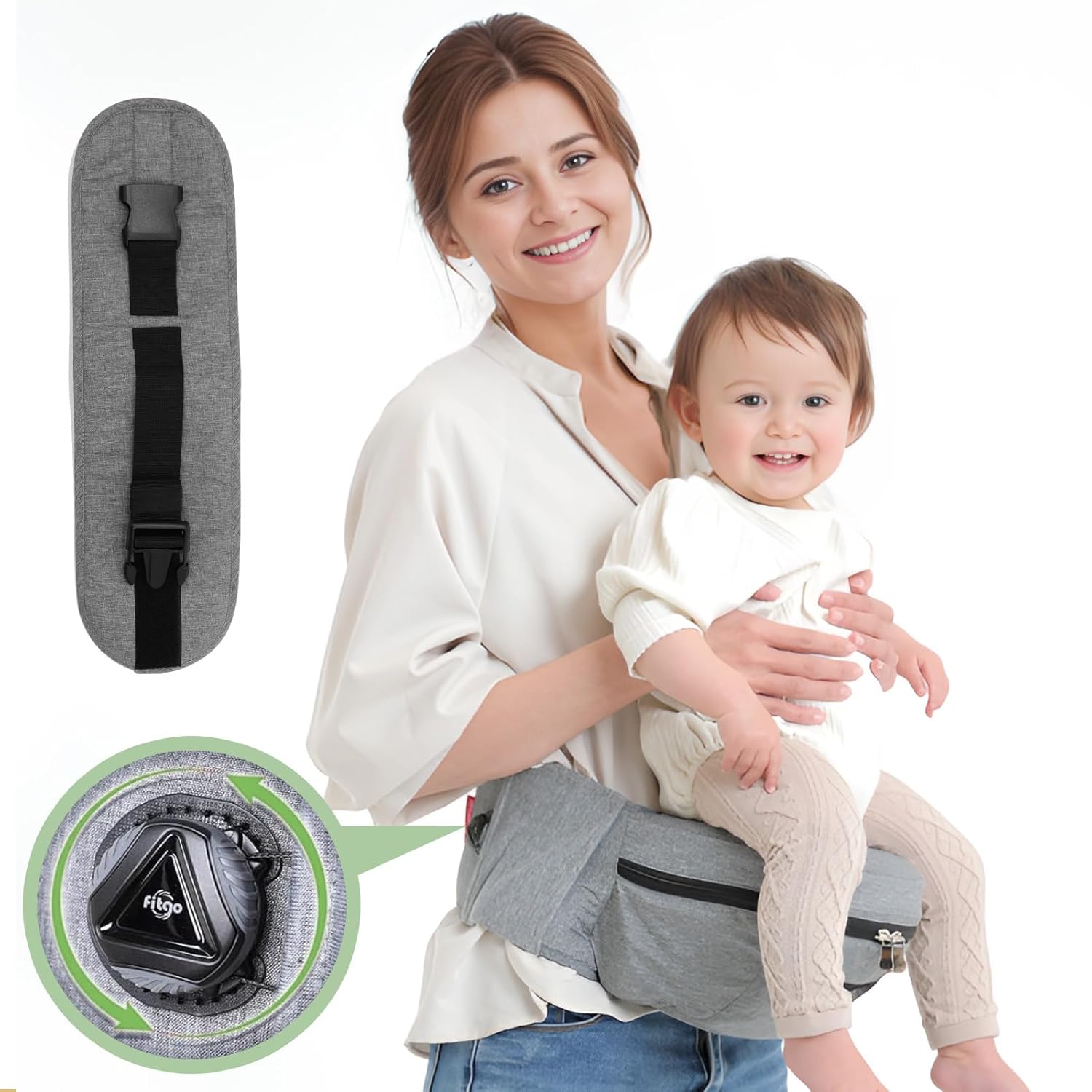 Ergonomic Baby Hip Carrier for Newborn to Toddler Comfort