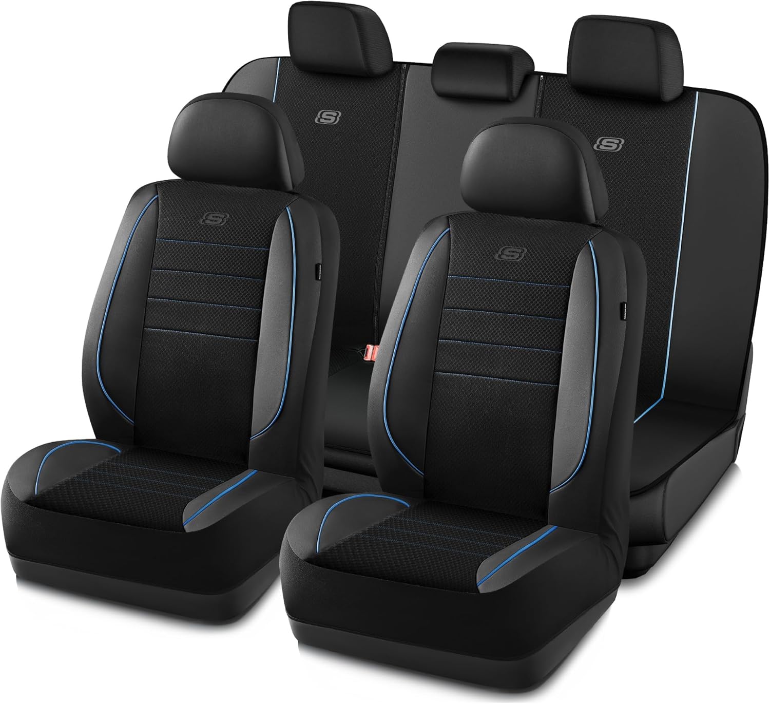 Skechers Air-Cooled Memory Foam Car Seat Covers for Comfort