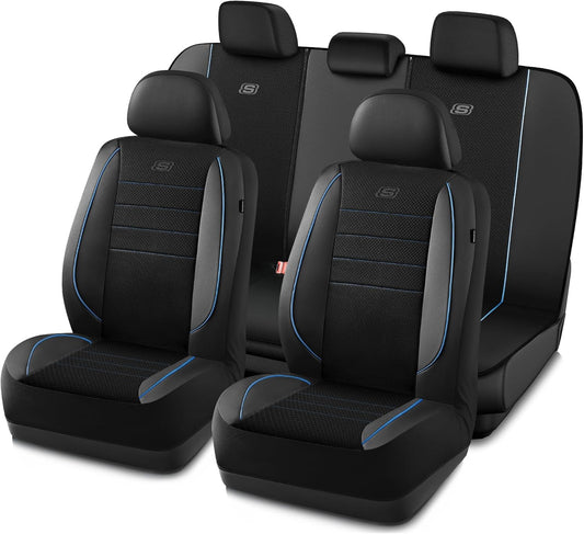 Skechers Air-Cooled Memory Foam Car Seat Covers for Comfort