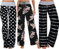 Women's Comfy Pajama Pants Wide Leg Palazzo Lounge Pants - Soft