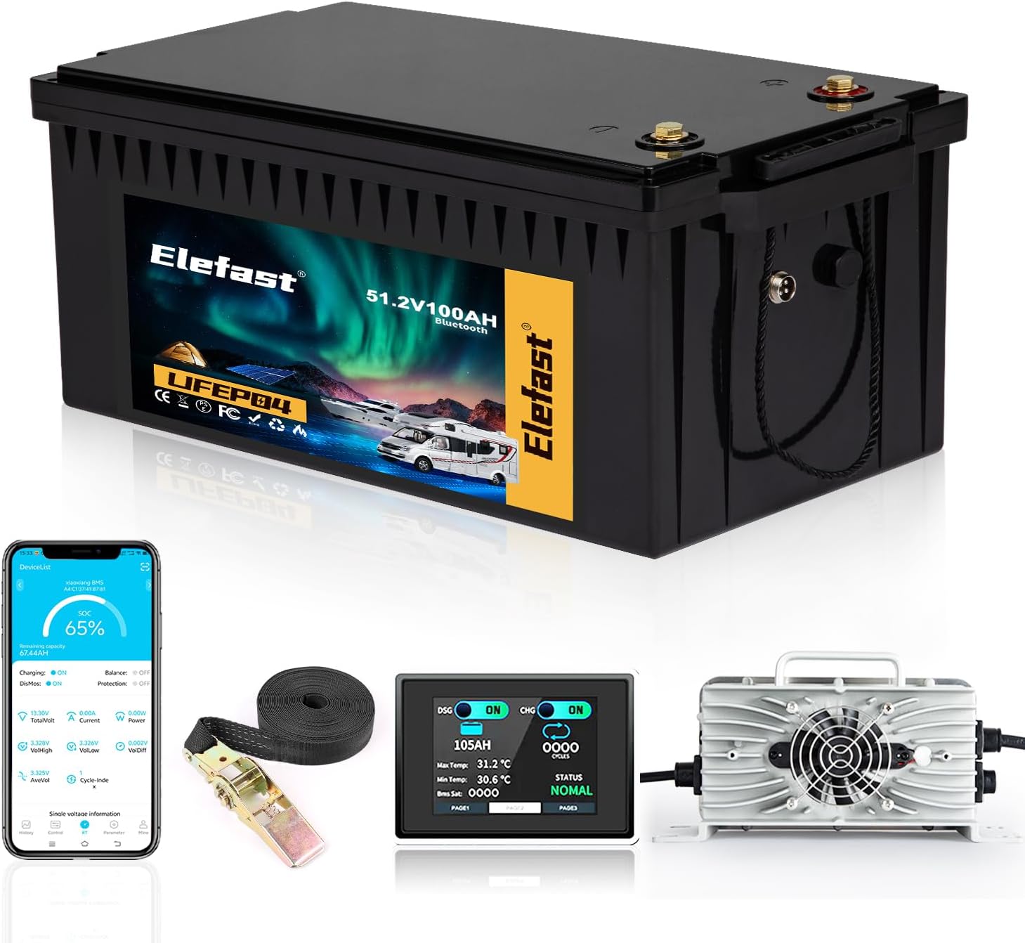 Elefast 48V Lithium Battery Golf Cart Powerhouse