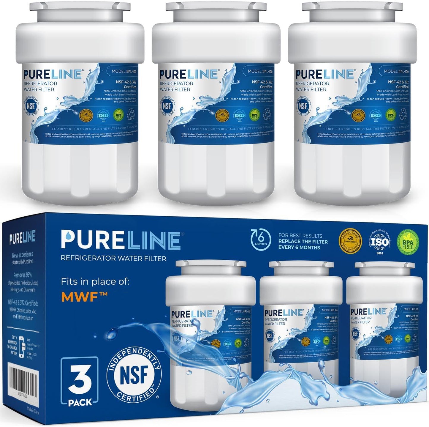 Pureline Replacement Water Filter for MWF and Kenmore Models