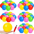Knobby Sensory Balls 100 Pack with Pump - Spiky 5.5 in Bouncy Set