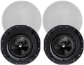 Monoprice 2-Way Carbon Fiber In-Ceiling Speakers - 8in Pair