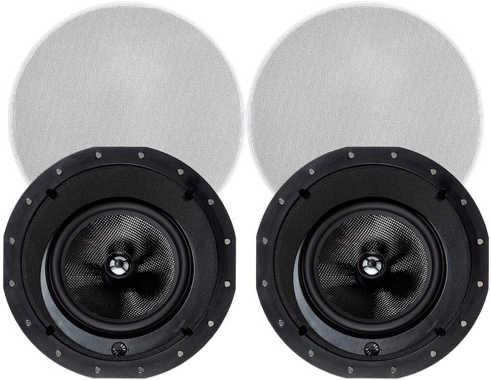 Monoprice 8-Inch In-Ceiling Speakers with Carbon Fiber Drivers