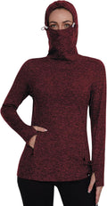 Womens Fleece Running Pullover Thermal Sweatshirt - Warm Winter Layer