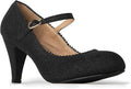 J. Adams Honey Heels for Women - Retro Mary Jane Pumps