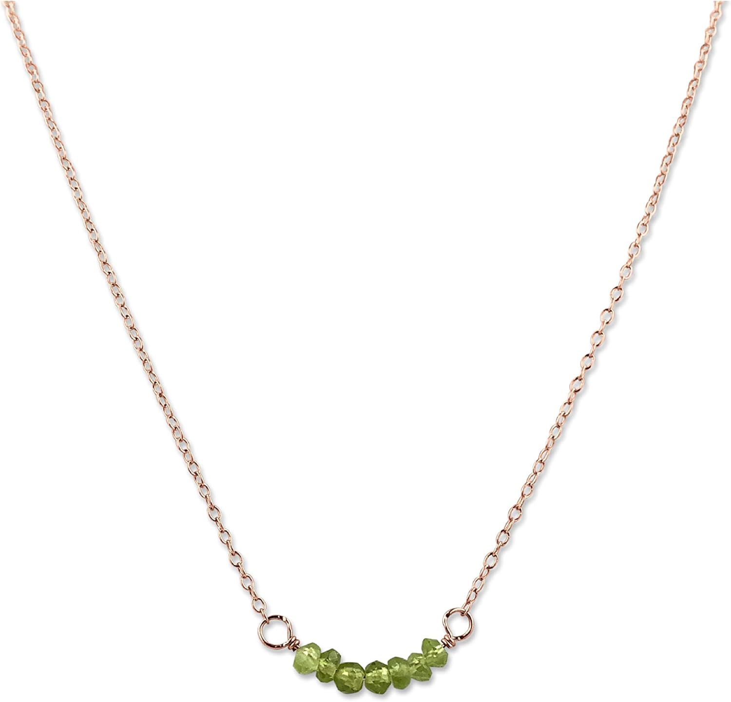 Personalized Birthstone Bar Necklace for Women and Girls