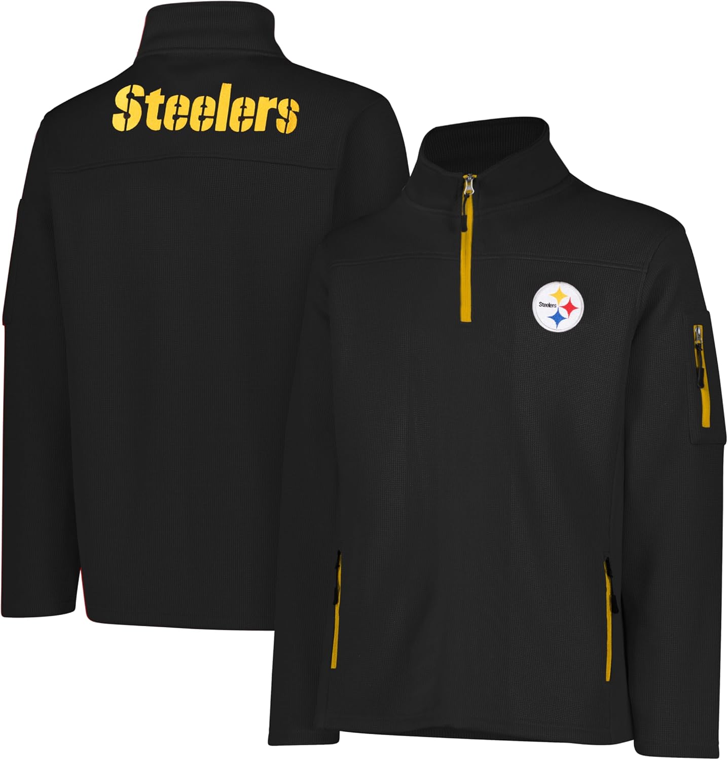 Ultra Game Men's Quarter-Zip Fleece Pullover for NFL Fans