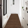 Custom Size Runner Rug 4 ft x 13 ft Non-Slip Rubber Backing - Brown