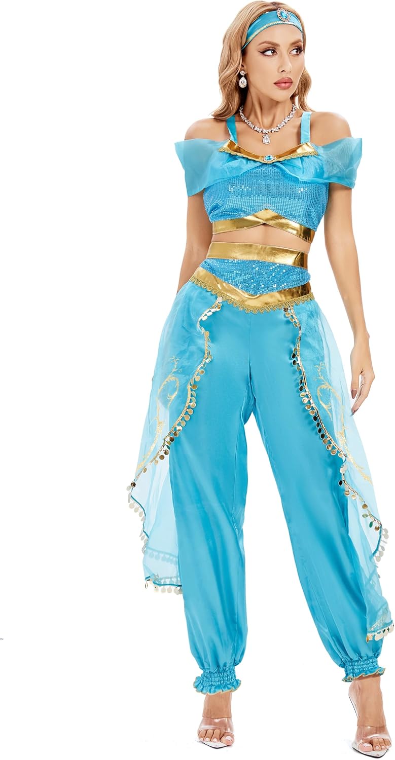 Funna Costume for Women Princess Dress Up Outfit Party Supplies
