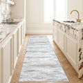 KOZYFLY Area Rug 3x8 Modern Ombre Runner - Soft Washable Carpet