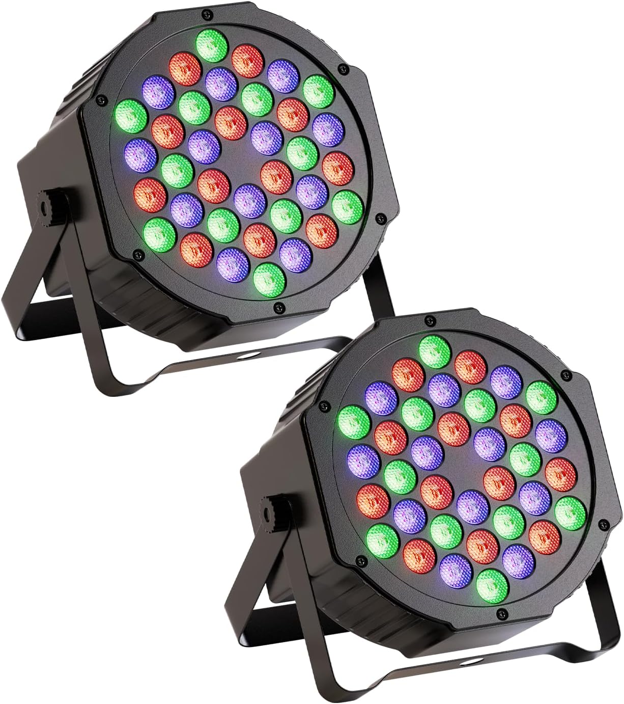 LED Par Lights by JAJALUYA for Events & Parties 2 Pack