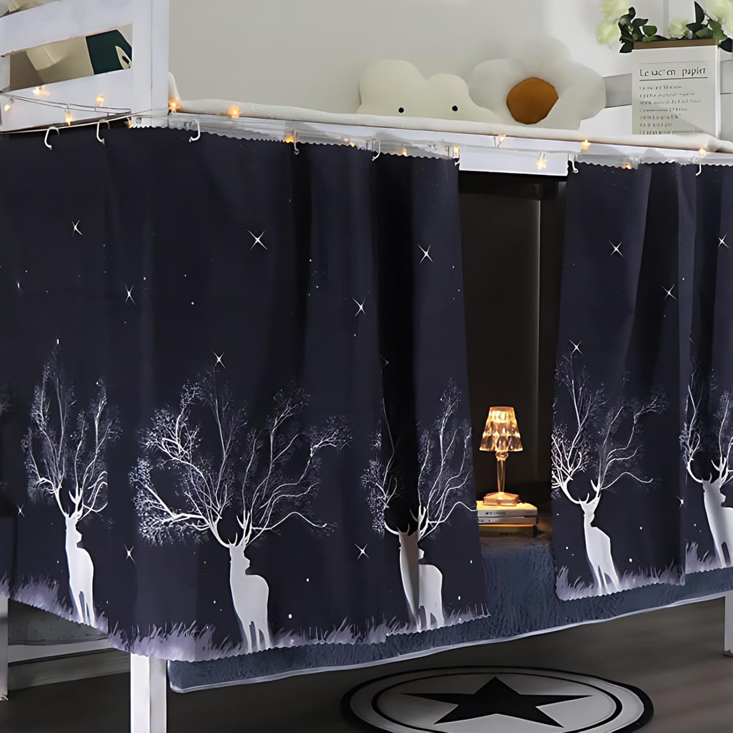 Deer Night Sky Blackout Canopy - AUCOOMA