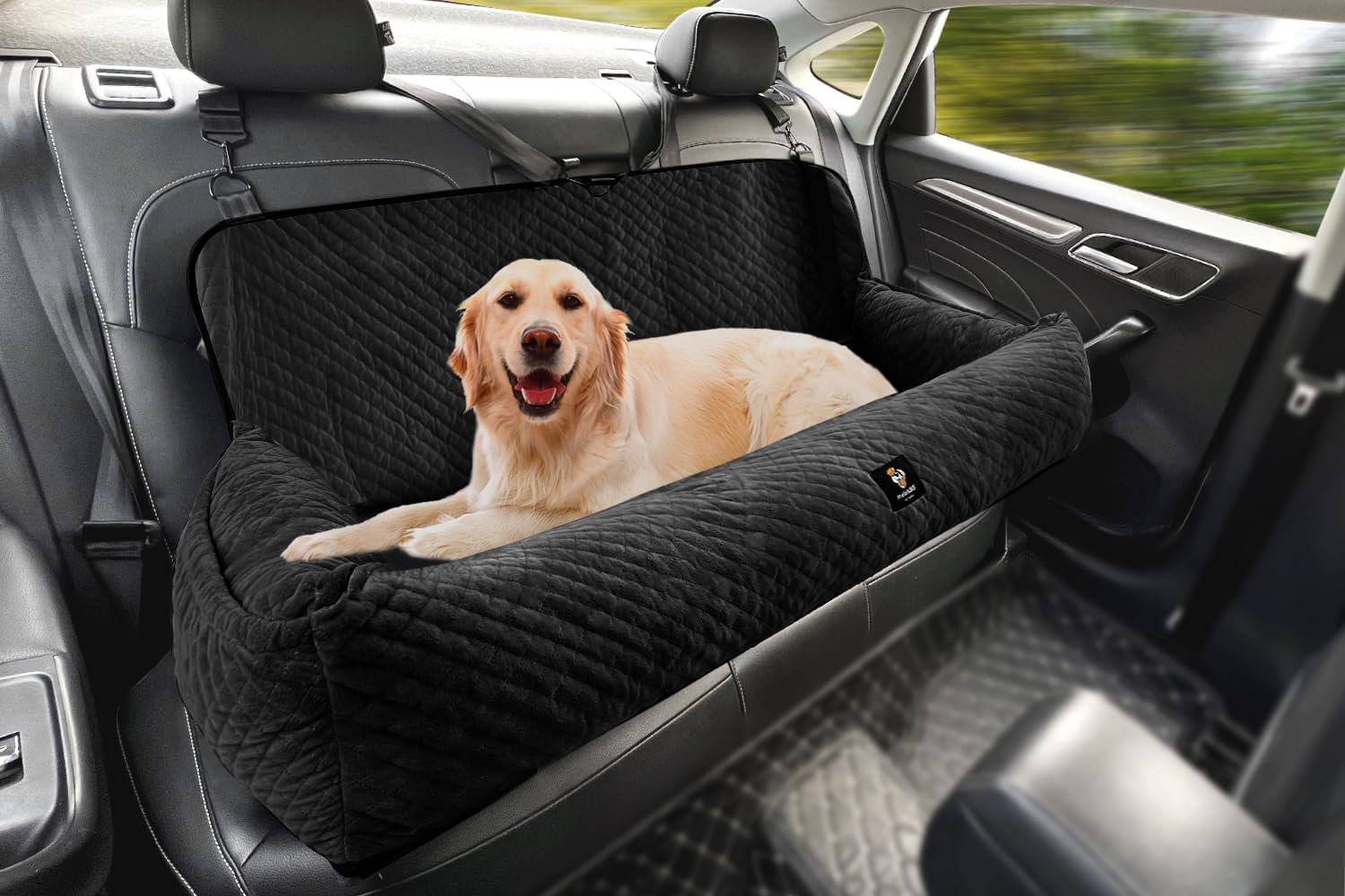 Large Dog Car Seat w/ Safety Tethers - Travel Safely!